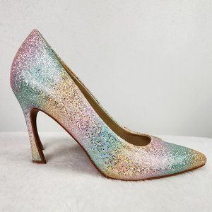 Torta Caliente Pastel Glitter Pointed Toe Pumps Size 7.5 Fairycore Soft Girl